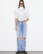Top Ruffle Flounce - Blanc