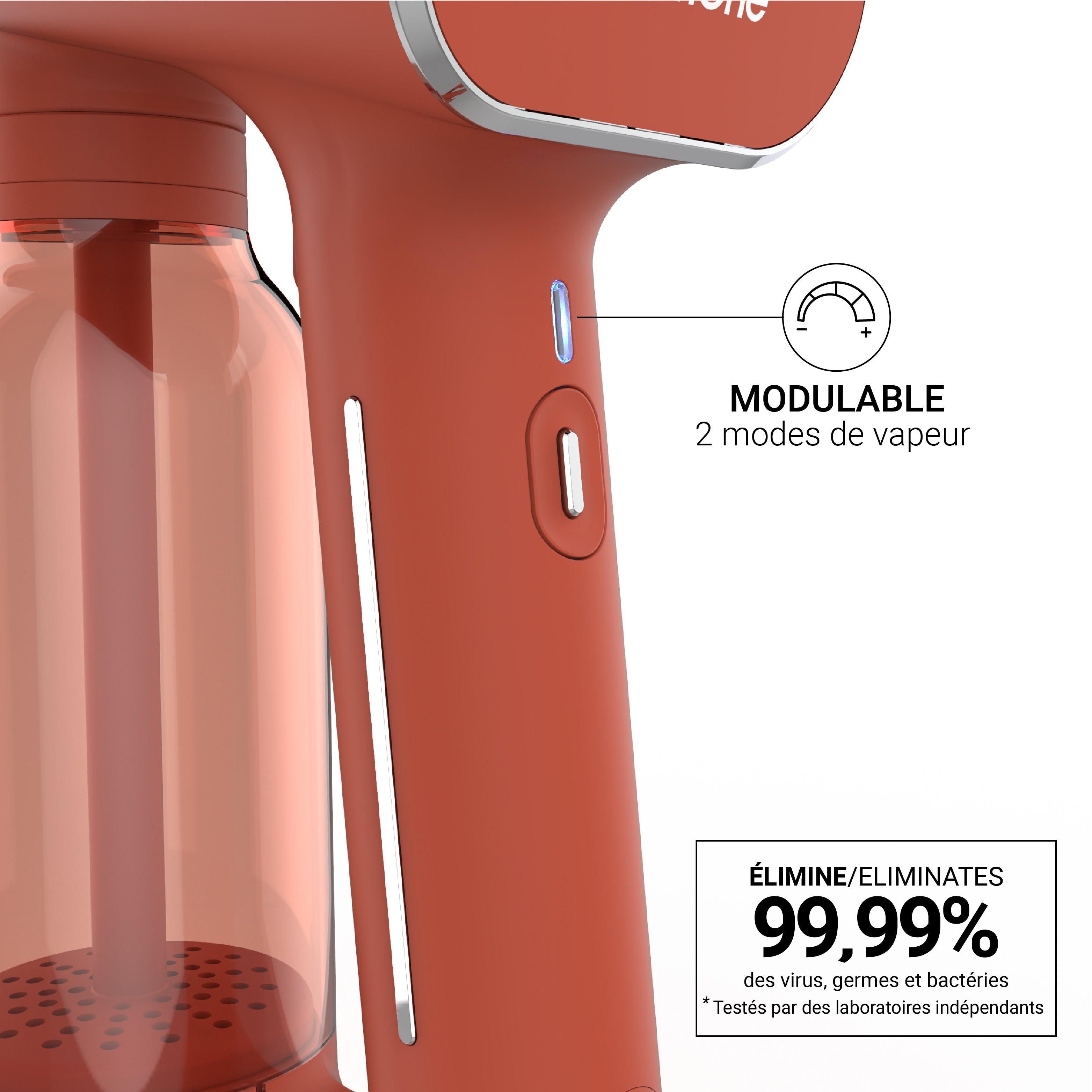 Steamer Portatif - Karl XL Rust400 - Terracotta