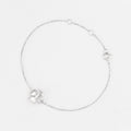 Bracelet "Souffle D'Or" D0,047/7 - Or Blanc 375/1000