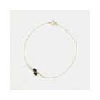Bracelet "Cayagan" D 0,033/6 & Sa0,5/2 - Or Jaune 375/1000