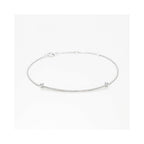 Bracelet "Ligne De Diamants" D0,21/47 - Or Blanc 375/1000