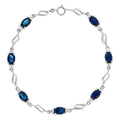 Bracelet "Beni" White Topaze 5,68/14 Saphir 5,68/7 - Or Blanc 375/1000