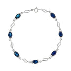 Bracelet "Beni" White Topaze 5,68/14 Saphir 5,68/7