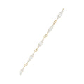 Bracelet "Luozi" White Topaze 4,98/21 - Or Jaune 375/1000