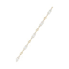 Bracelet "Luozi" White Topaze 4,98/21 - Or Jaune 375/1000