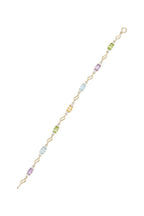 Bracelet "Mon Arc En Ciel" Top Blanche0,92/14;Top Bleue1,4/2;Améthyste0,9/2;Peri