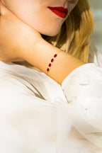 Bracelet "Baru" D 0,050/9 Rubis 2,72/4 - Or Jaune 375/1000