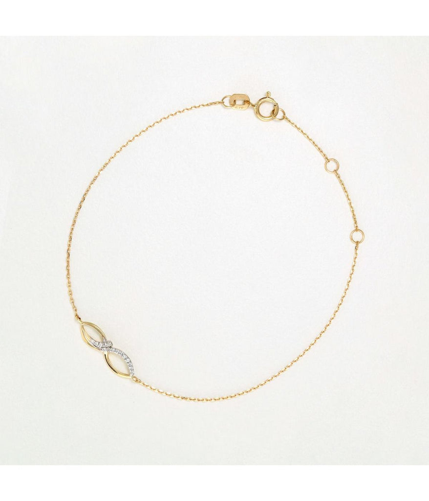 Bracelet "Infini De Diamants" - D0,03/14 - Or Jaune