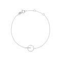 Bracelet "Barette Encerclée" Diamant 0,02Ct/6 - Or Blanc