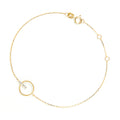 Bracelet "Barette encerclée" Diamant 0,02ct/6