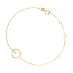 Bracelet "Barette encerclée" Diamant 0,02ct/6