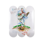 Raymond Pettibon's No Title (Boston brave) 2017  skateboard art by the skateroom