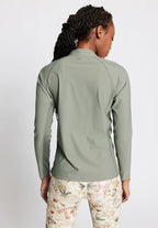 T-Shirt Demi-Zip Verbier - Gray Pine
