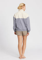 Sweat Demi-Zip Imola - Twillight Blue