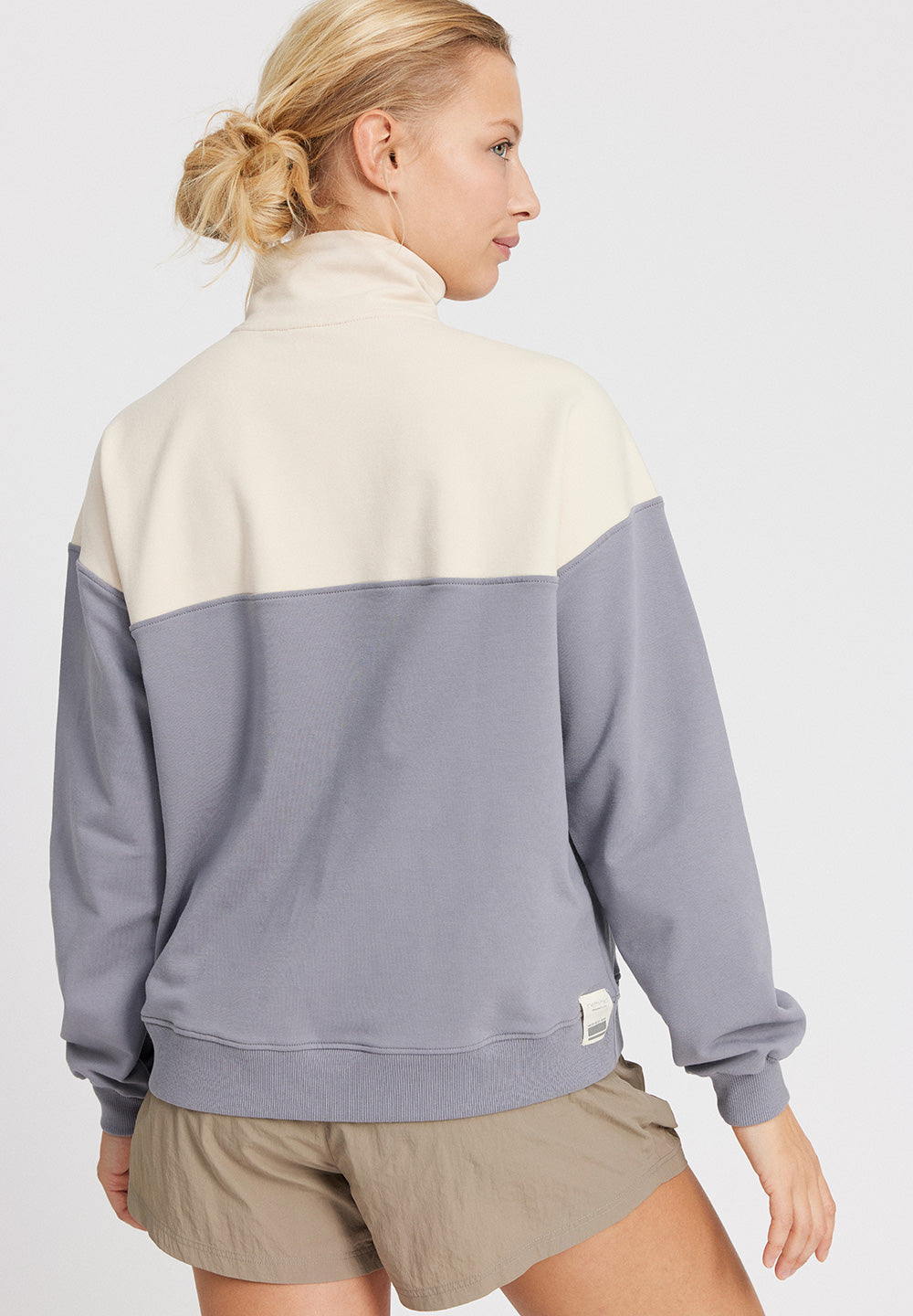 Sweat Demi-Zip Imola - Twillight Blue