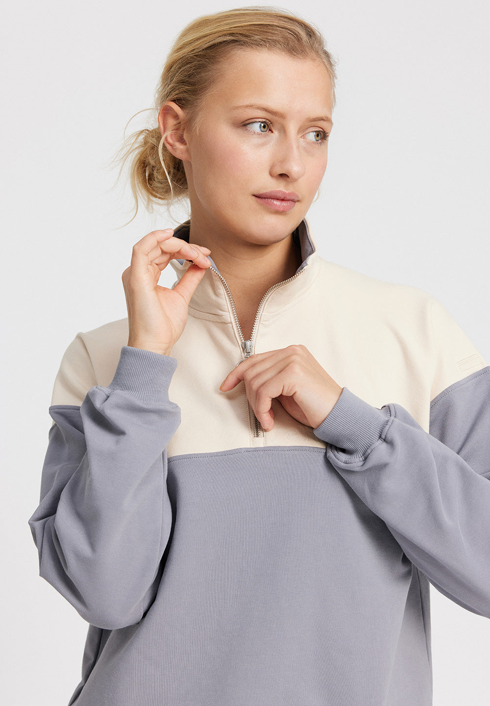 Sweat Demi-Zip Imola - Twillight Blue