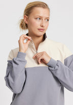 Sweat Demi-Zip Imola - Twillight Blue