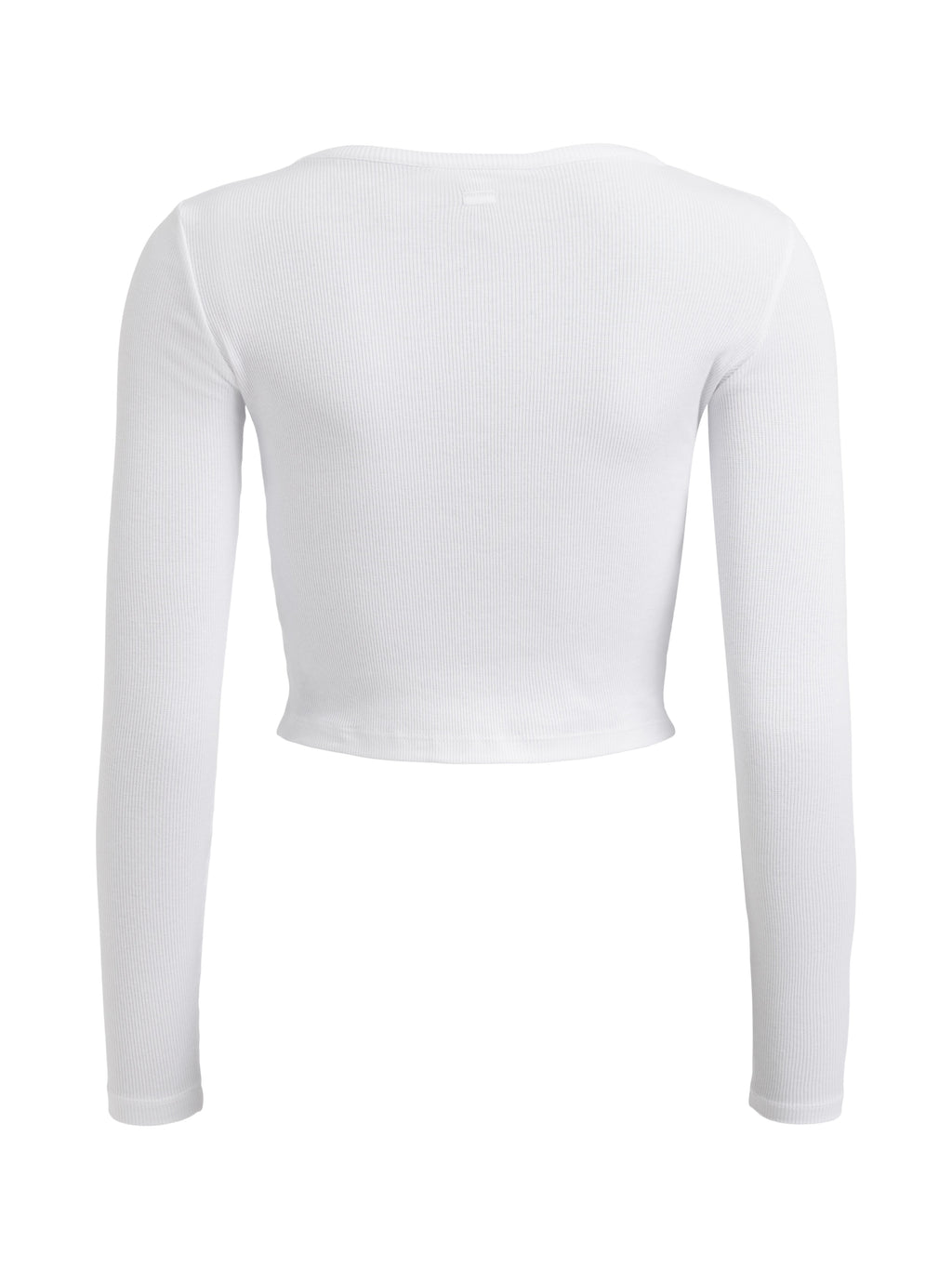 T-Shirt Court Côtelé Clé - White