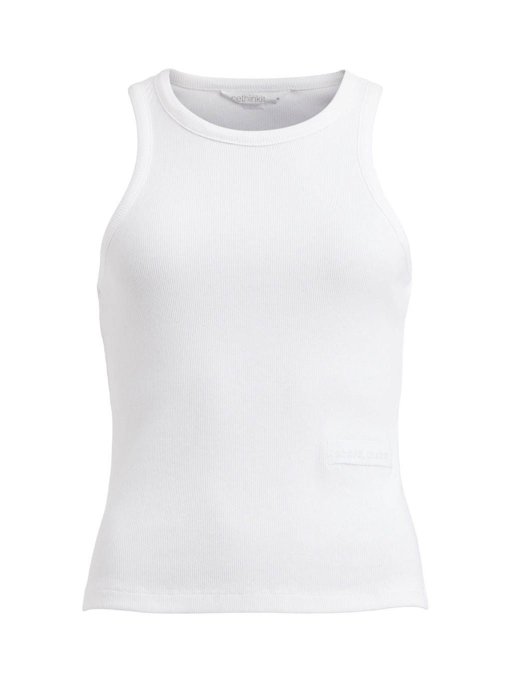 Top Côtelé Key - White