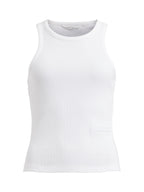 Top Côtelé Key - White