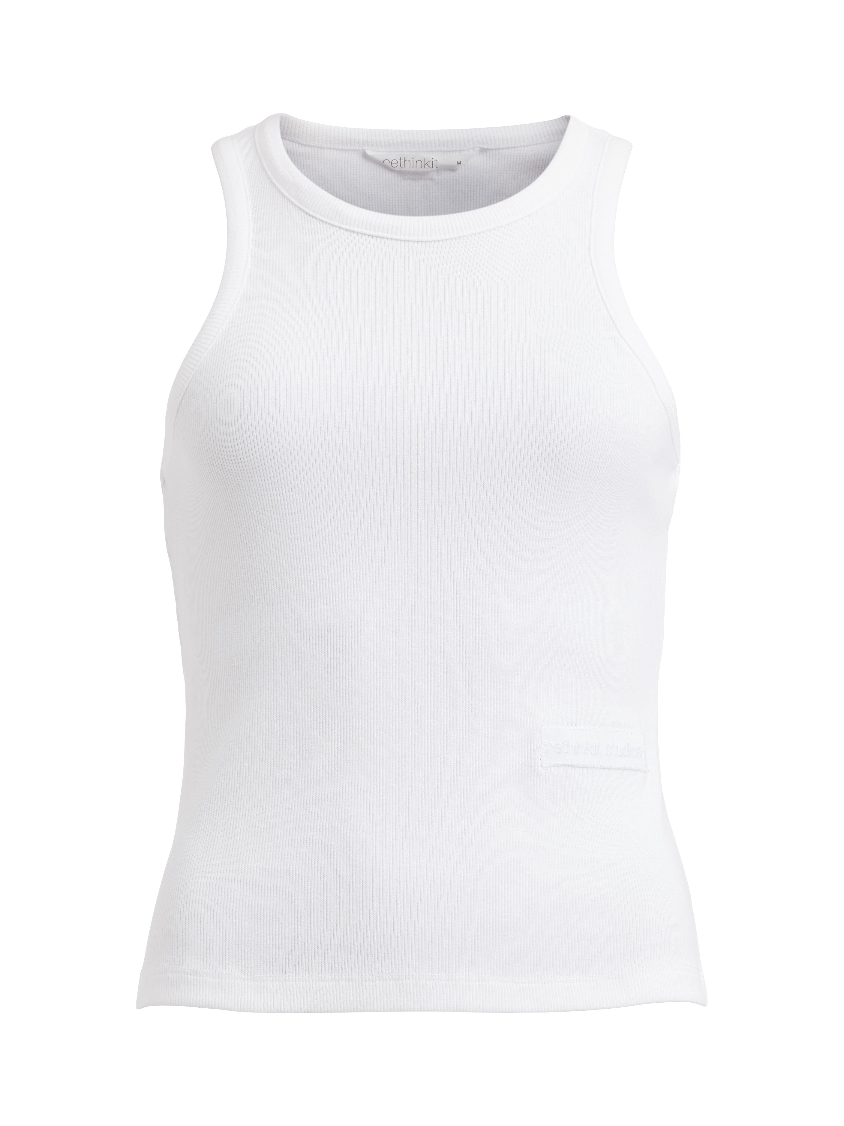 Top Côtelé Key - White