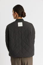 Blouson Aviateur Matelassé Latté - Almost Black