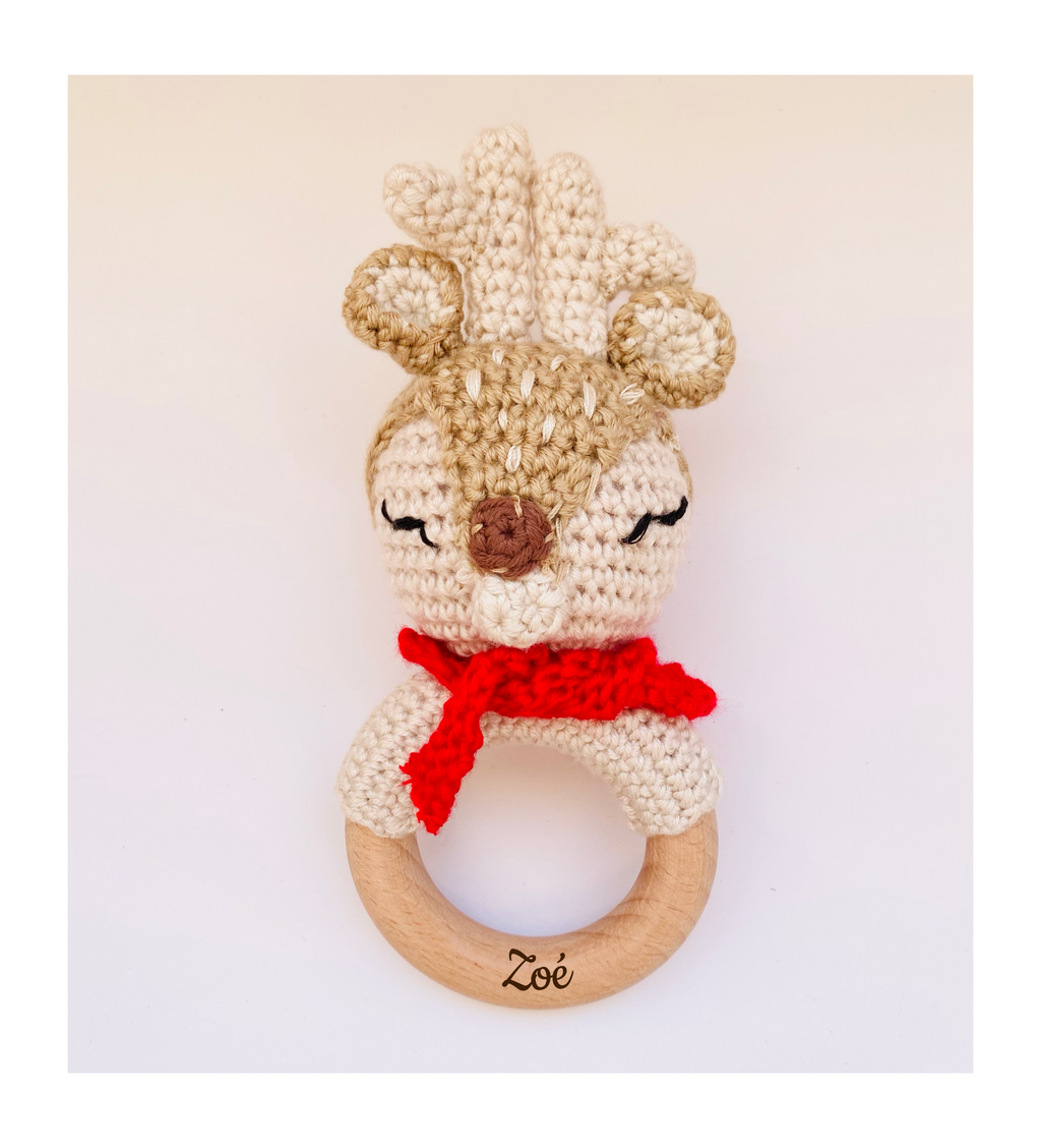 Hochet En Crochet Pour Bébé Personnalisé