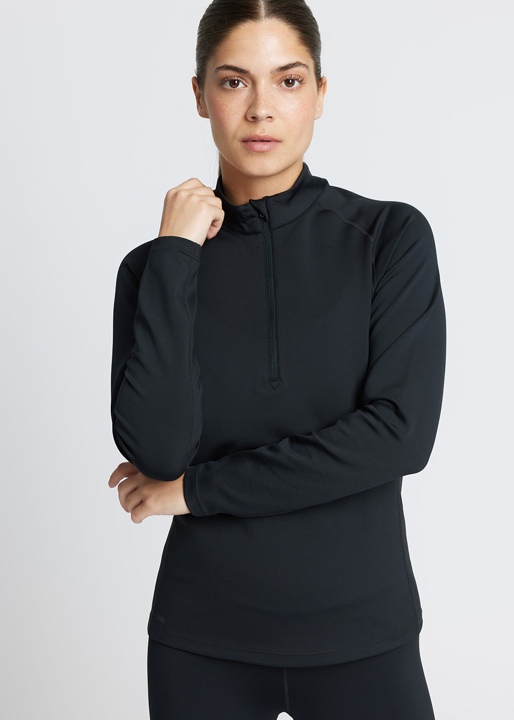 T-Shirt Demi-Zip Verbier - Black