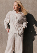 Chemise Rayée Pj - Warm Grey Stripe