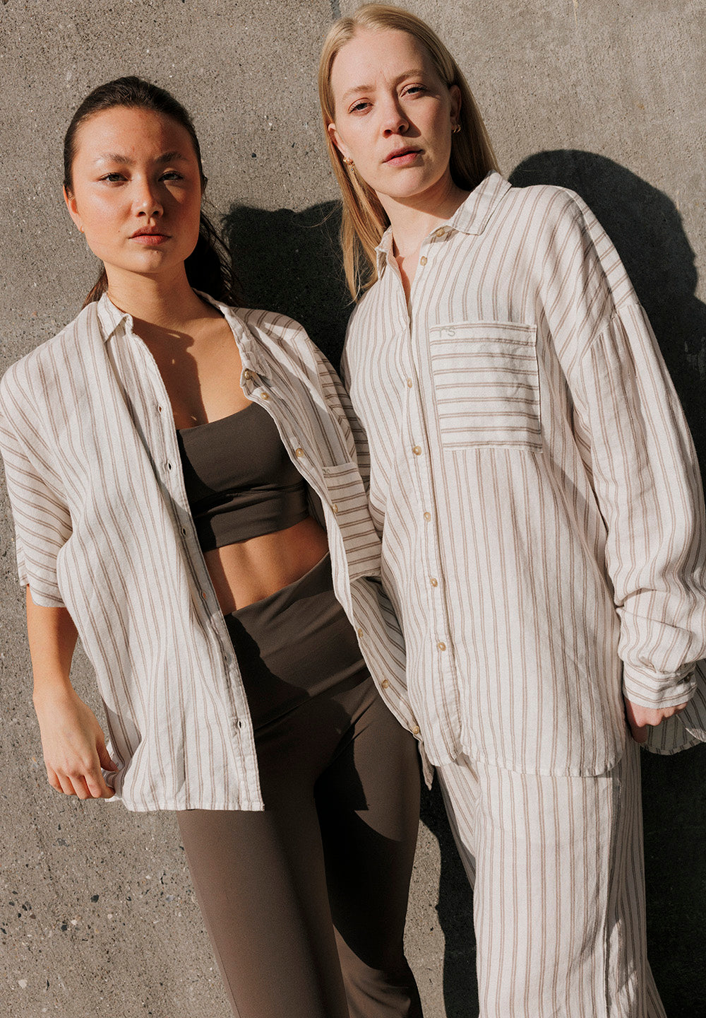 Chemise Rayée Pj - Warm Grey Stripe