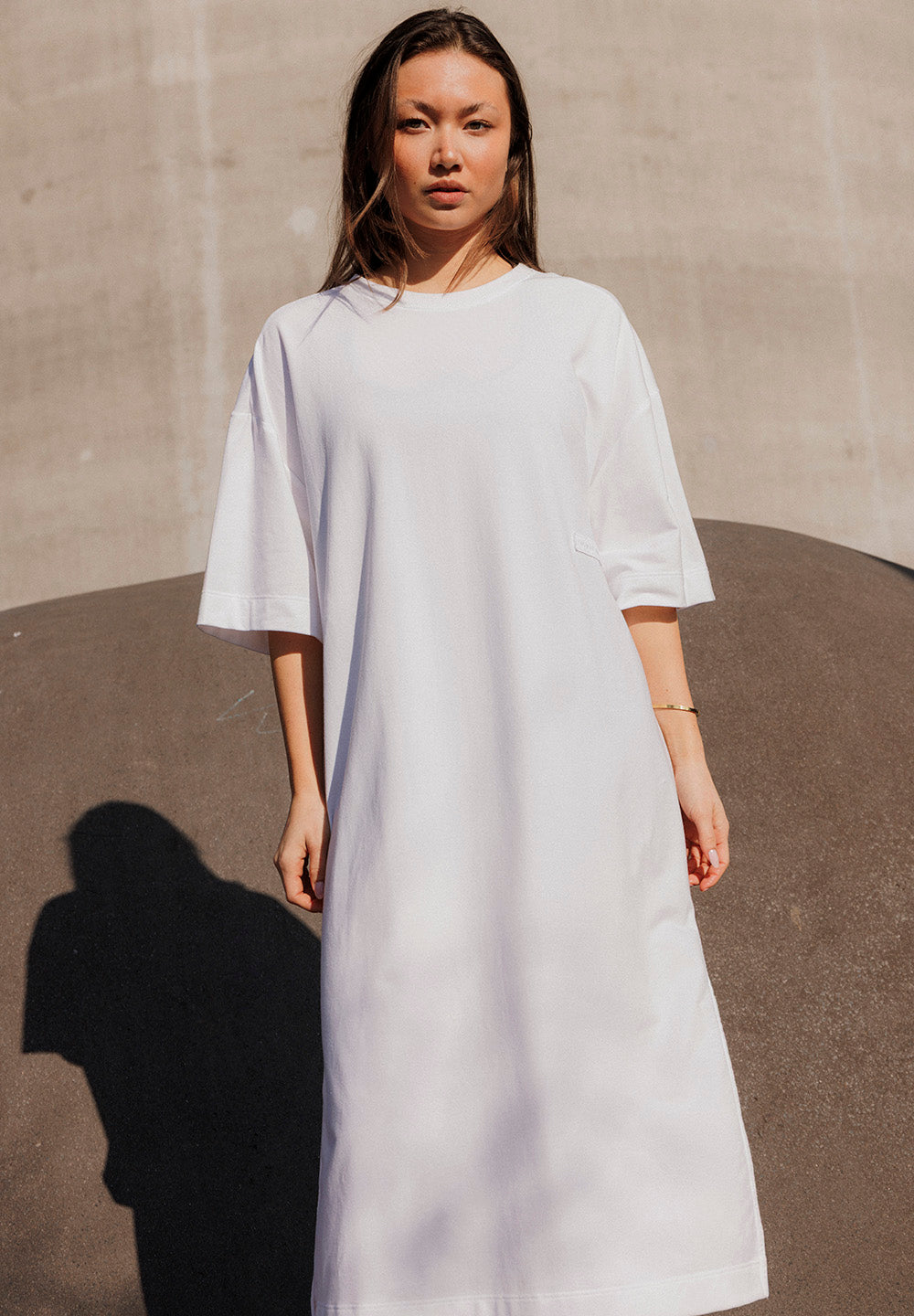 Robe T-Shirt Légère - White