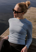 T-Shirt Courbé Nice - Frozen Blue