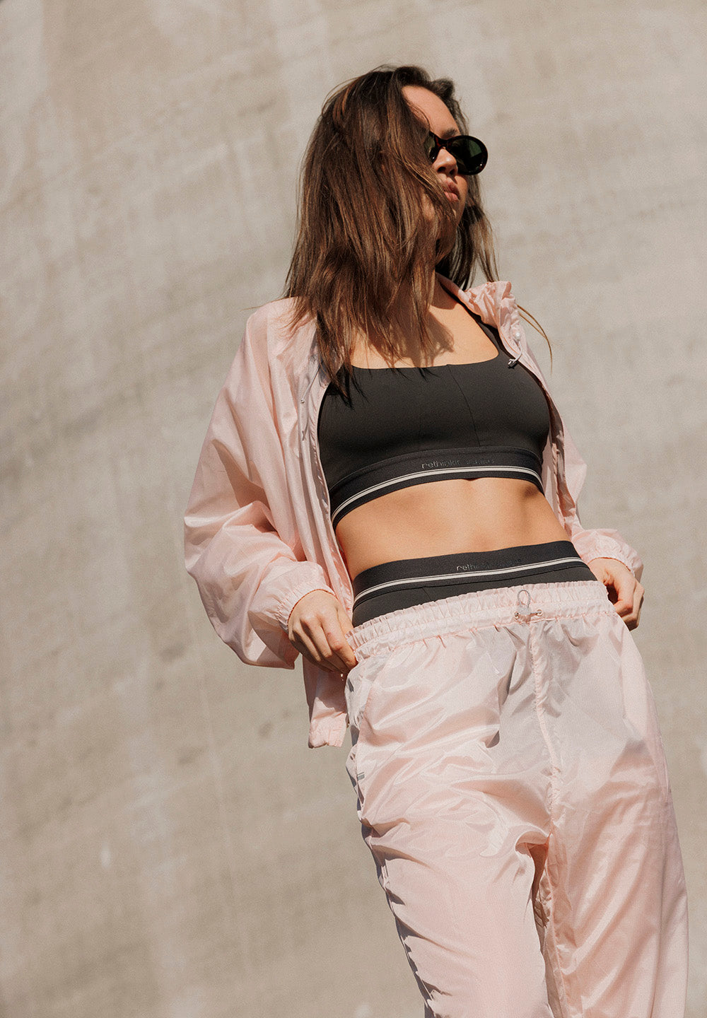 Pantalon De Survêtement Paris See Trough - Transparent Peach