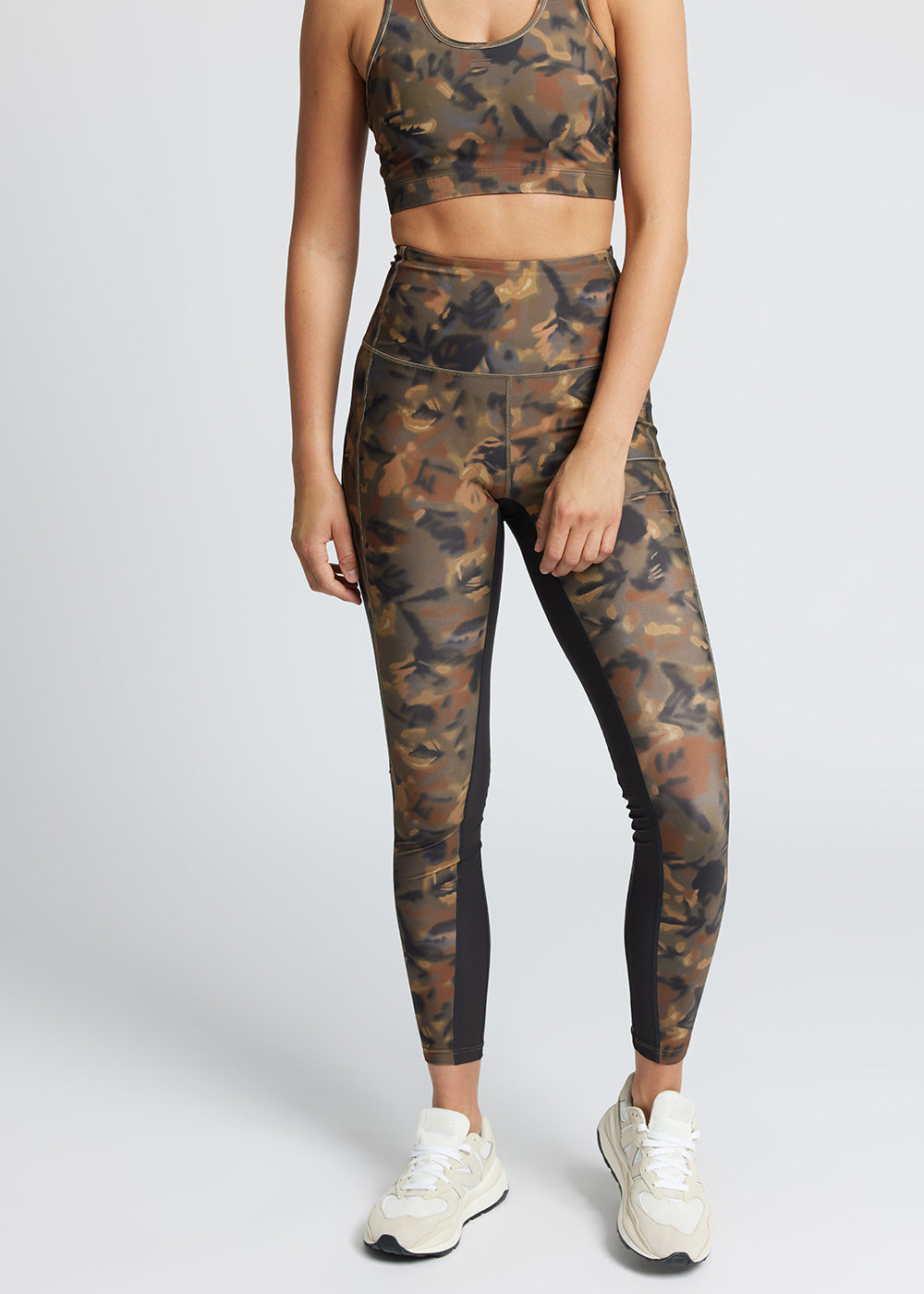 Legging Beth Taille Haute À L'Entrejambe - Leaf