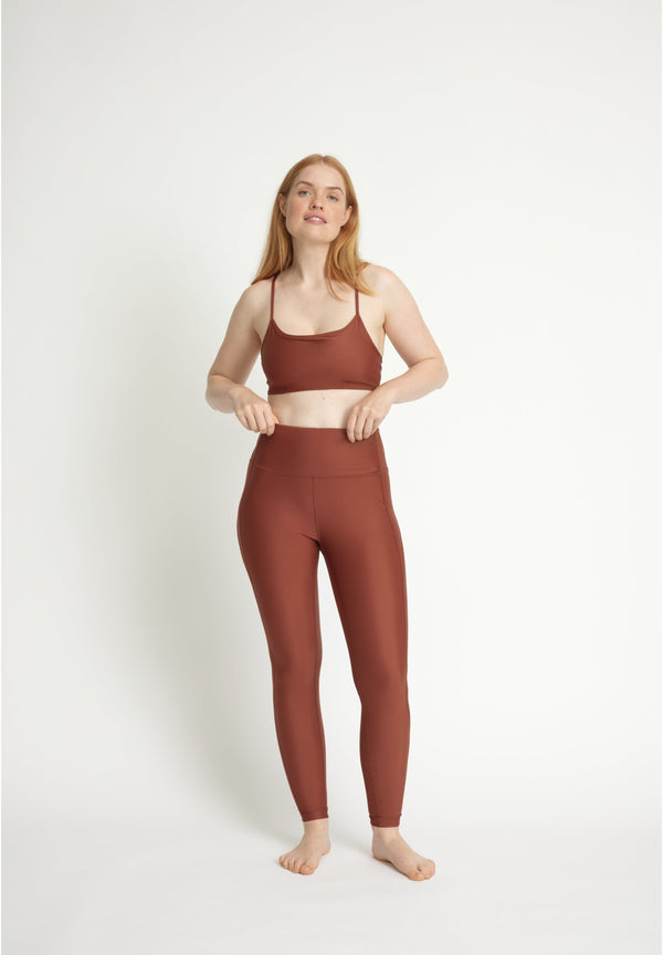 Legging Bea Taille Haute - Brown Out