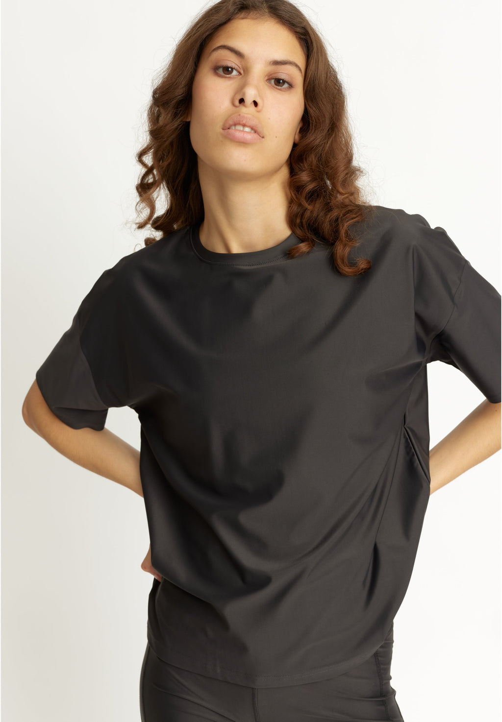 T-Shirt Velar Loose - Almost Black