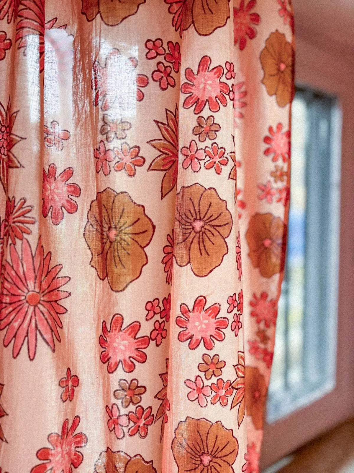 Rideau - Flowers seventies - 110x270cm KIRANE