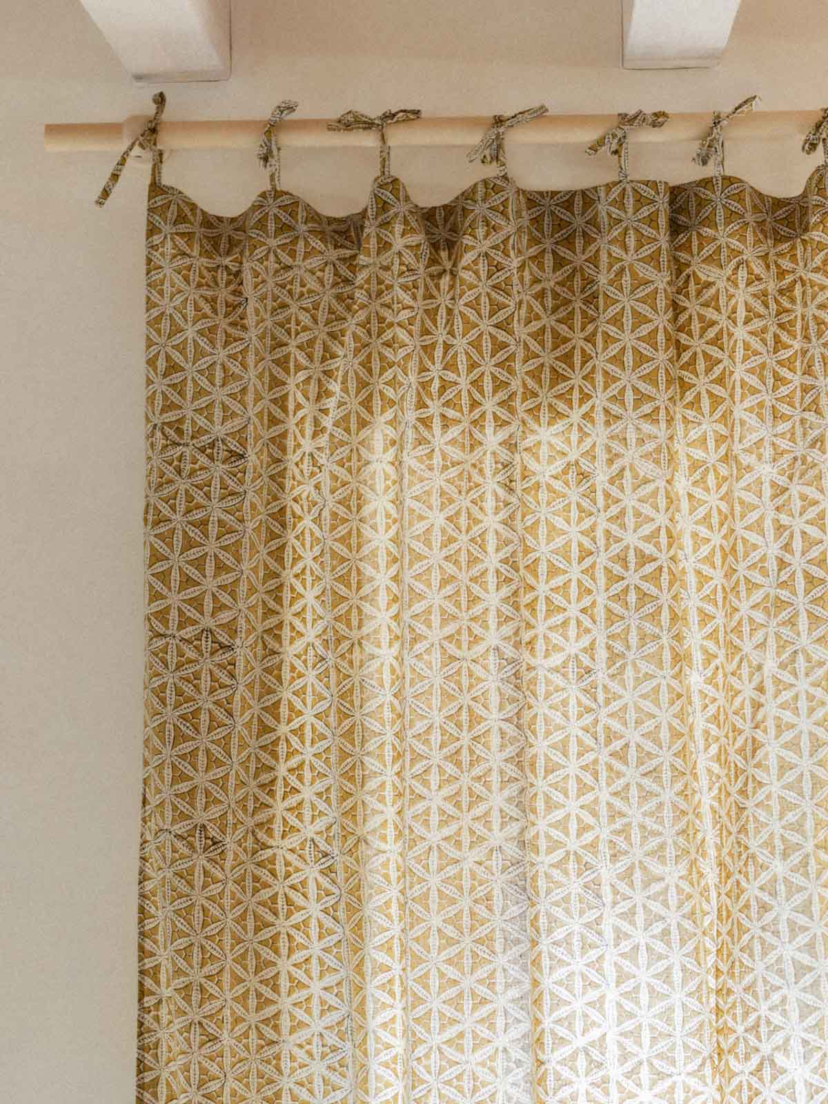 Rideau - Yellow Star - 110x270cm - kirane