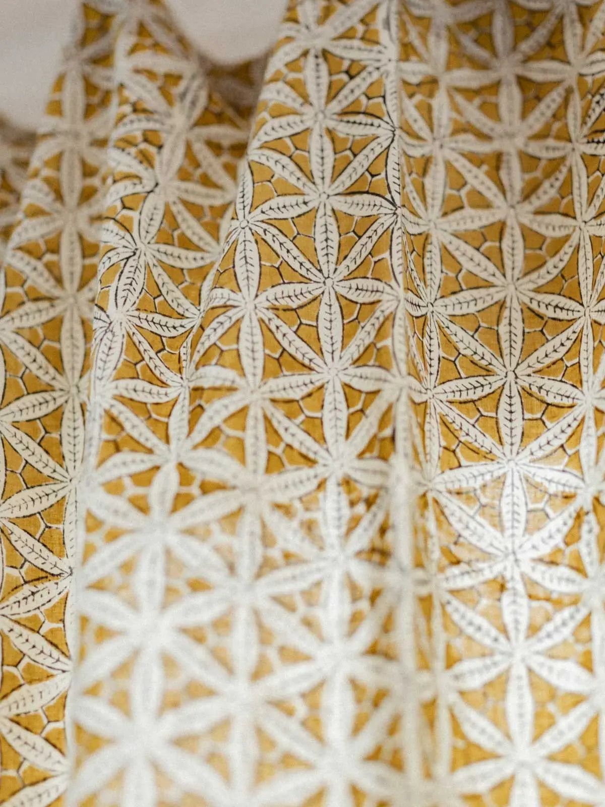 Rideau - Yellow Star - 110x270cm - kirane