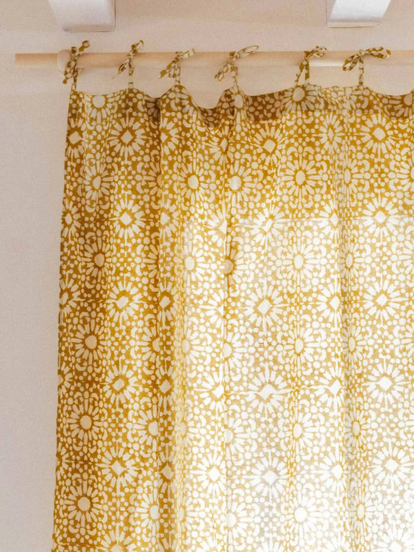 Rideau - Yellow sun - 110x270cm - kirane