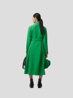 Robe Kurtis In Soft Technical Fabric In Kelly Green
