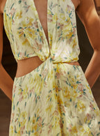 Robe En Soie Louise - Flower
