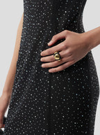 Robe Nas In Fragmented Black Soft Mesh