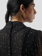 Robe Nas In Fragmented Black Soft Mesh