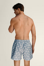 Short De Bain Ikat Blue - Bleu - Homme