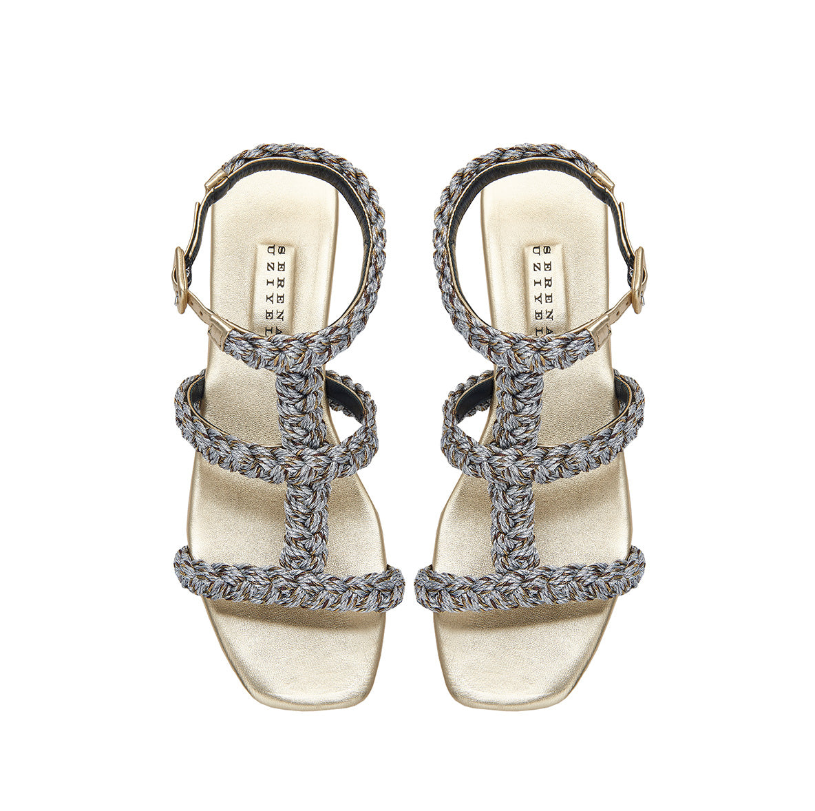 Ronda Gold Flat Gladiator Sandal