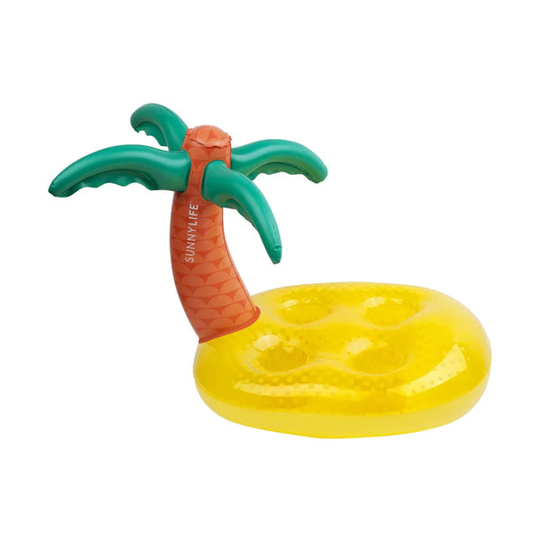Porte-Gobelets Gonflable Île Tropicale