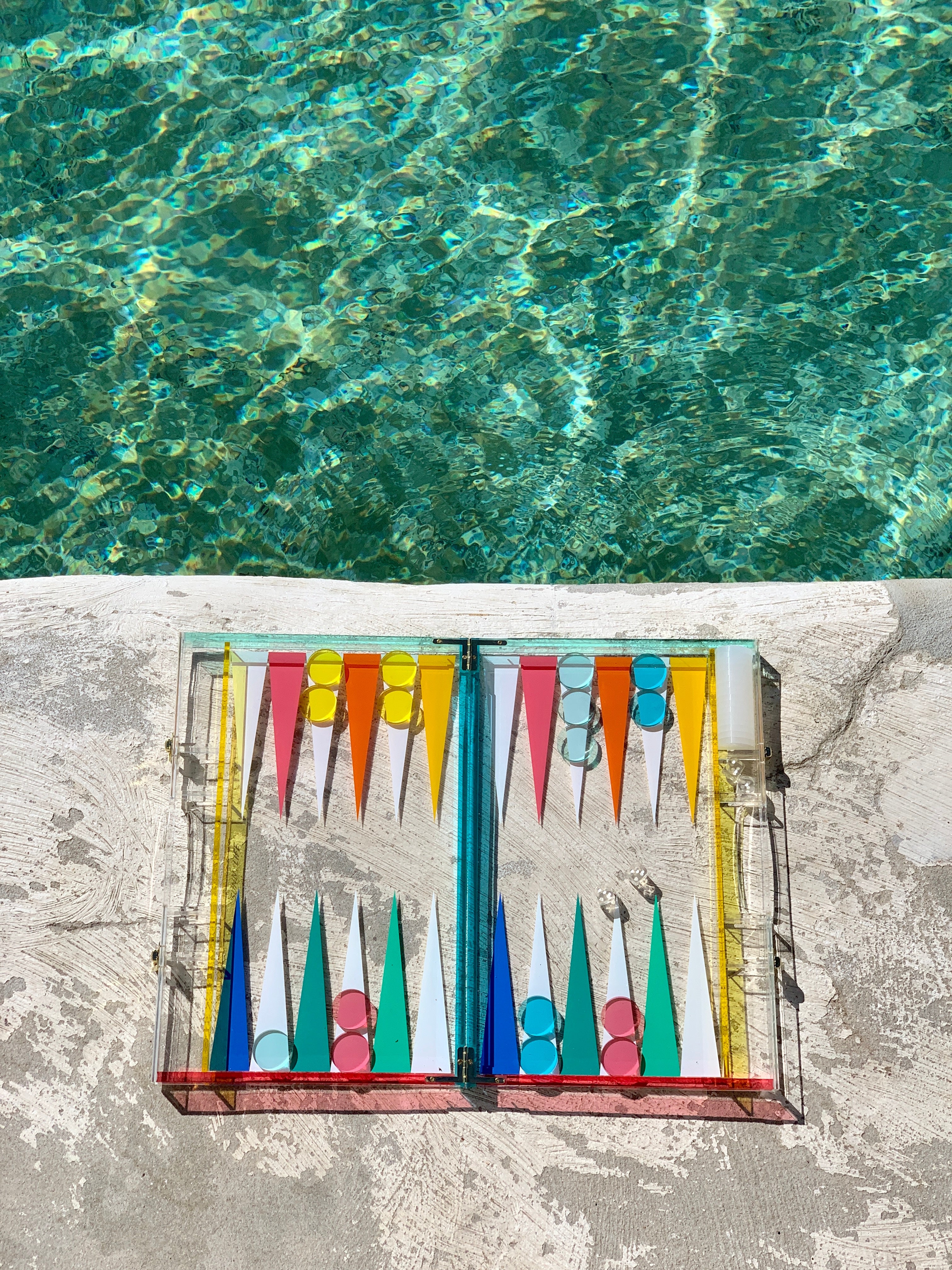 Jeu De Société Backgammon En Lucite