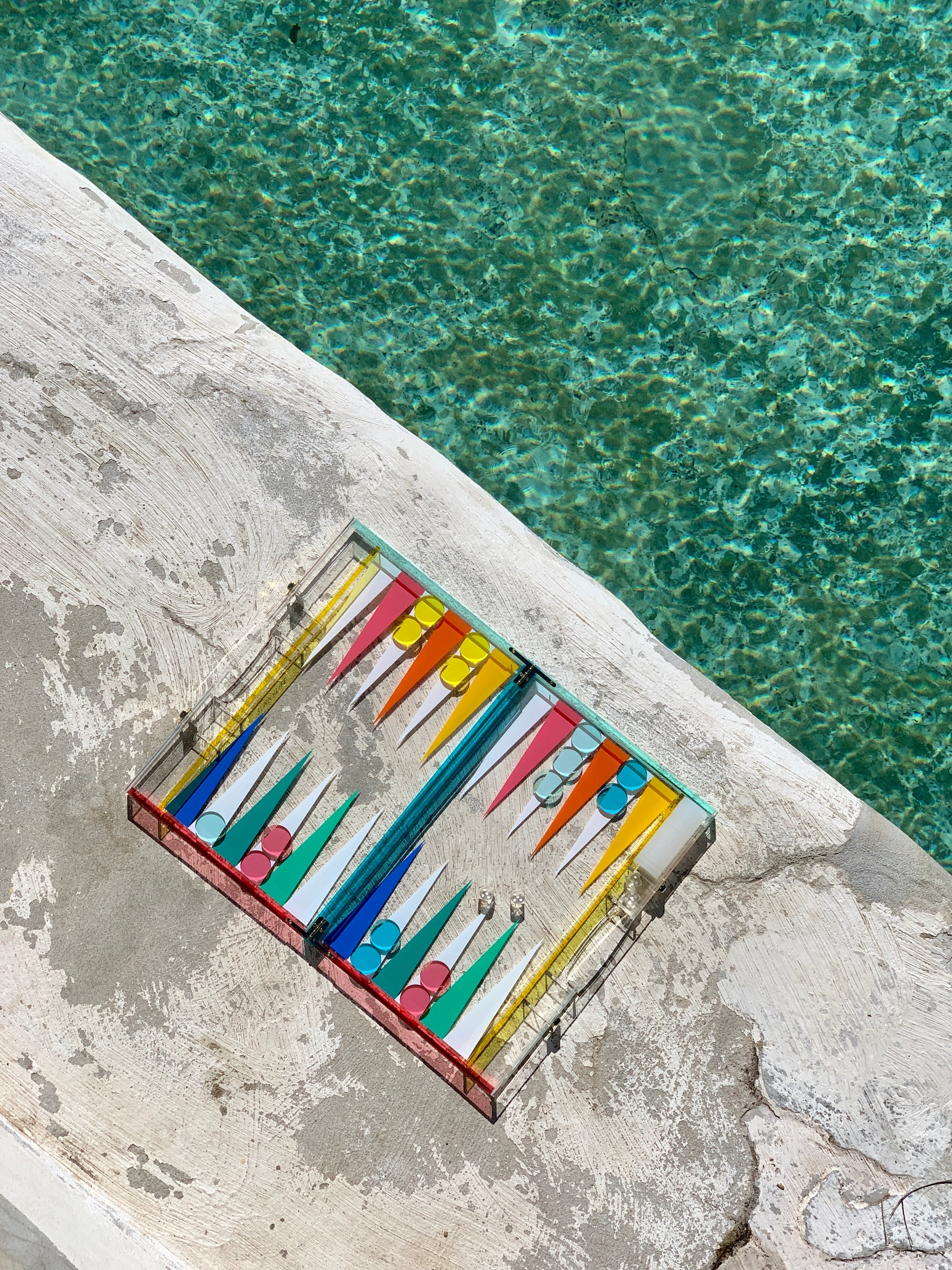 Jeu De Société Backgammon En Lucite