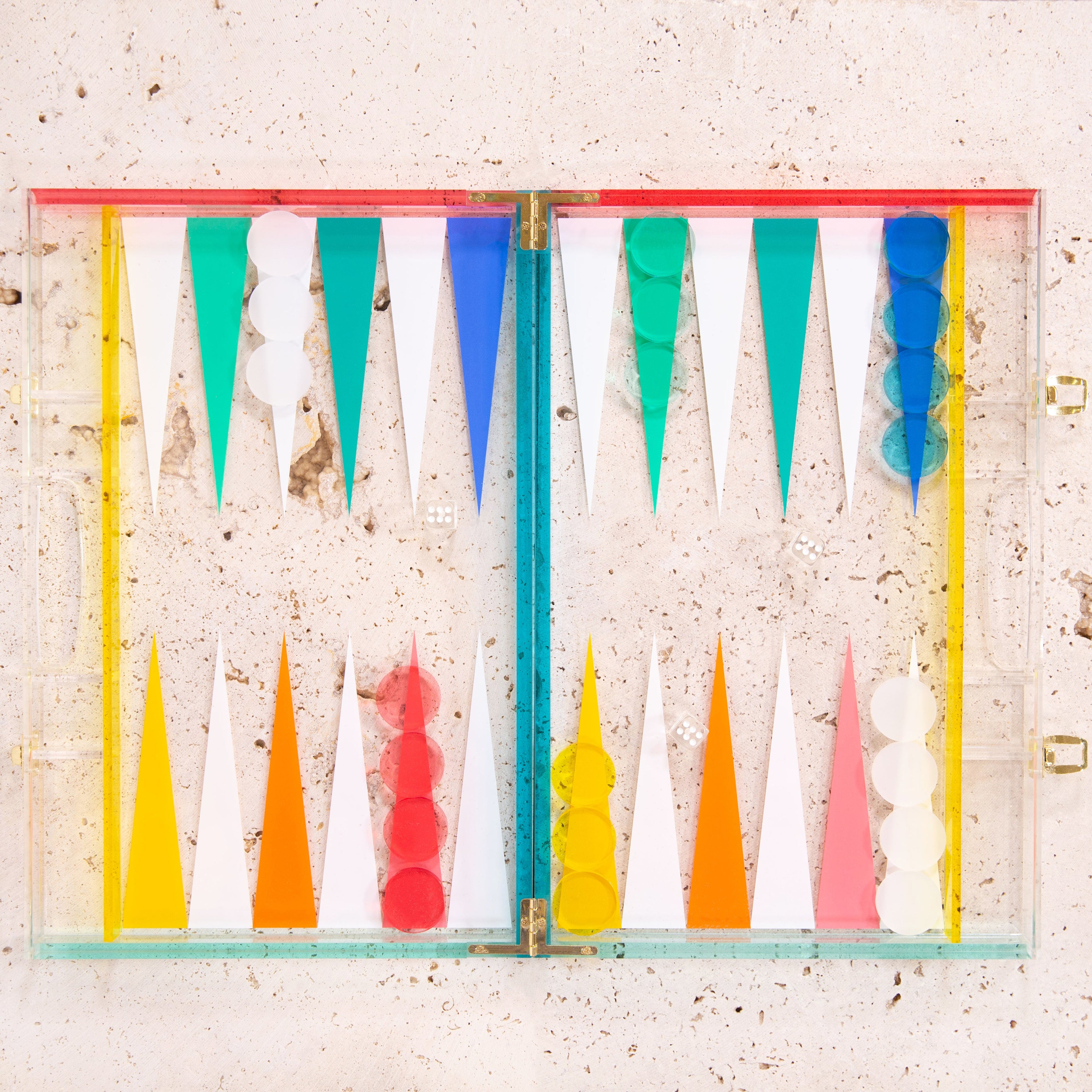 Jeu De Société Backgammon En Lucite